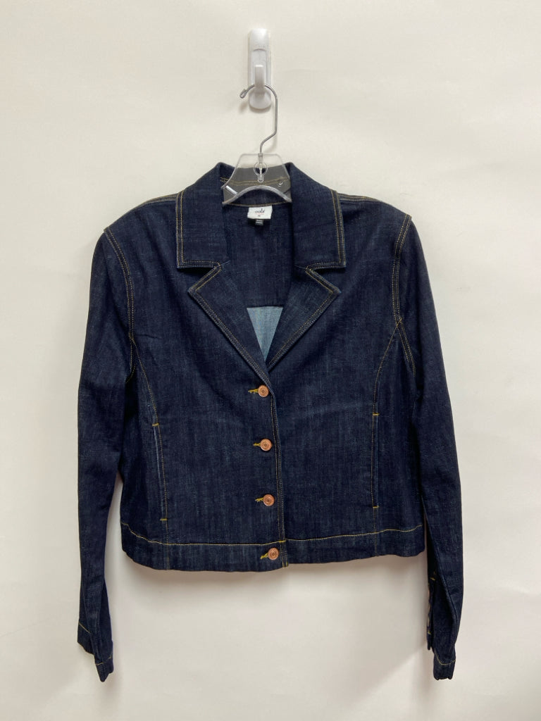 Cabi Size M Navy Button Up Denim Ladies Jacket