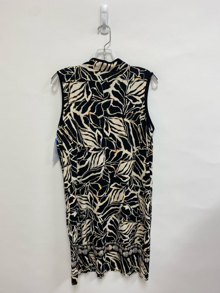 NWT Tribal Size M Tan Black Sleeveless Athletic Dress