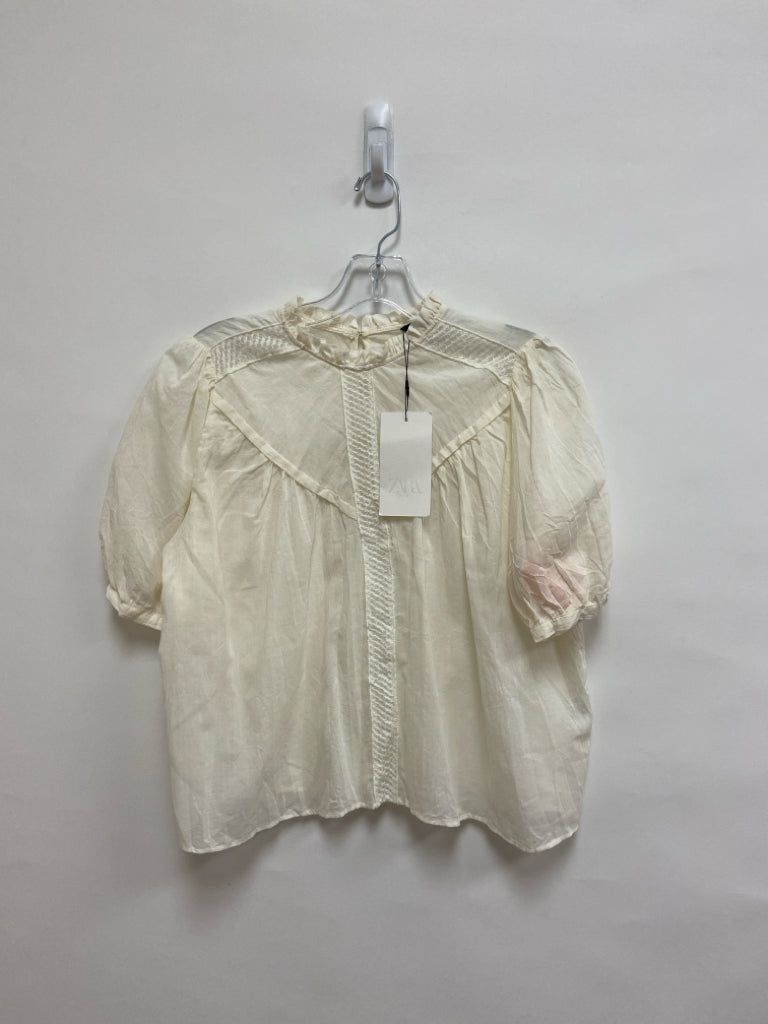 NWT Zara Size XS Cream Ladies Top