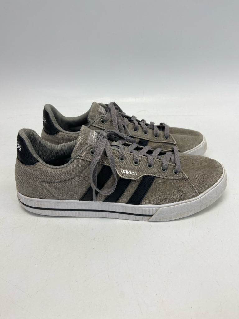 Adidas Size 11 Brown Black Lace-Up Men&