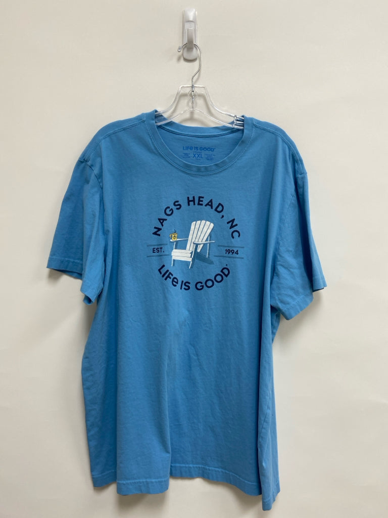 Life is Good Size XXL Blue Navy/White Men&