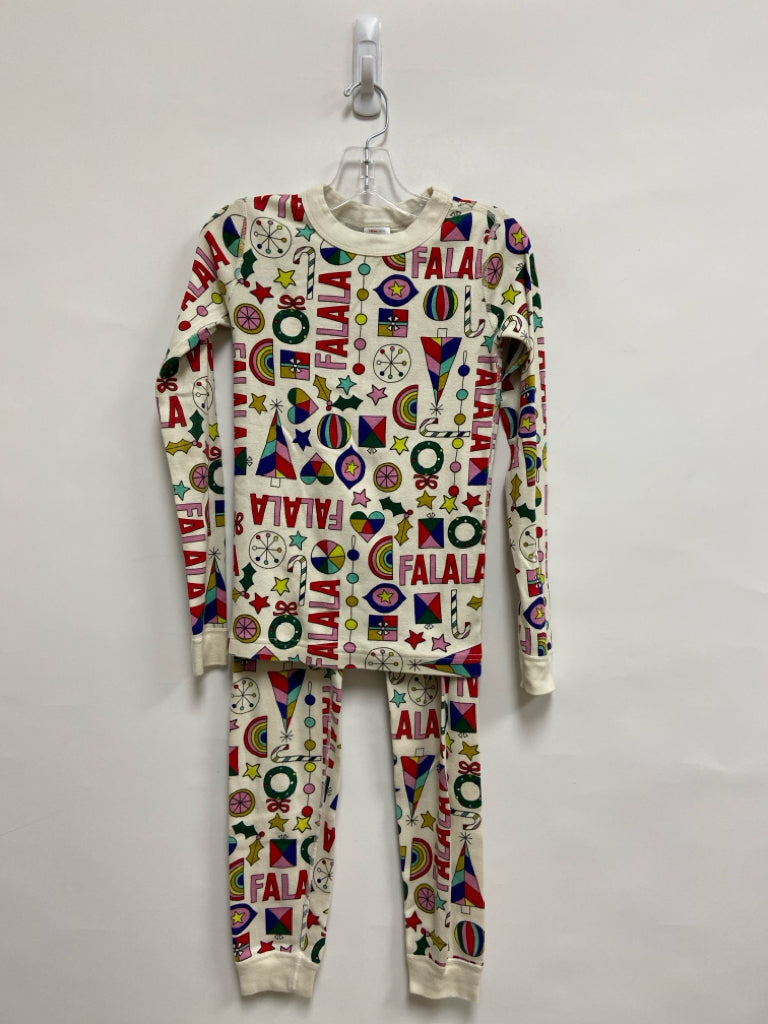 hanna Andersson SIZE 10 White Pink/Multi Christmas Girl&