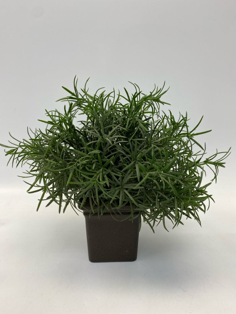 Green Dark Brown Silk Plant