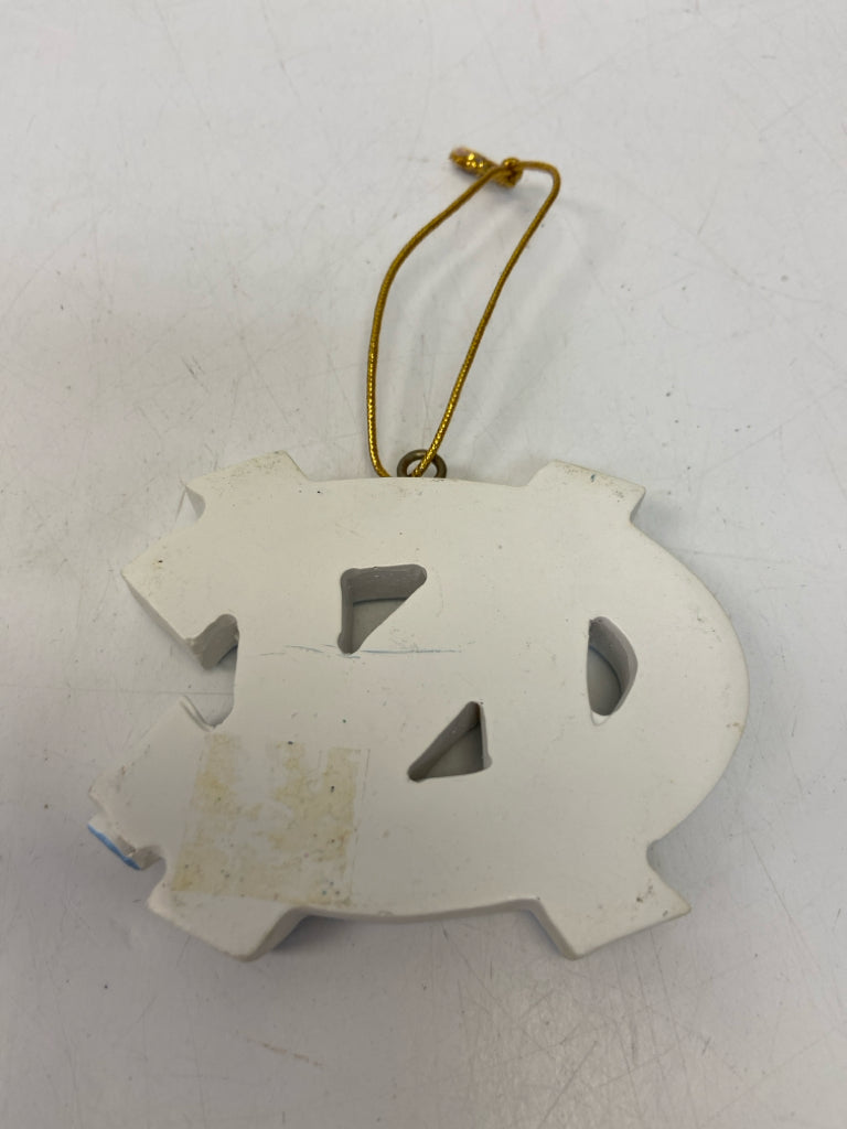 Blue White UNC Ornaments