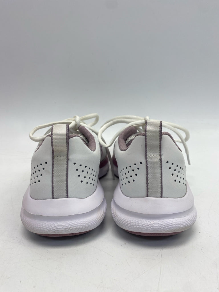 Under Armour  Size 9.5 White Lavender Lace-up Sneakers