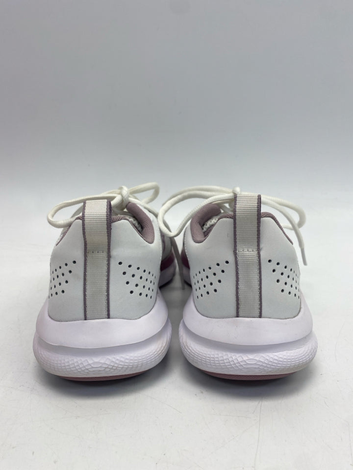 Under Armour  Size 9.5 White Lavender Lace-up Sneakers