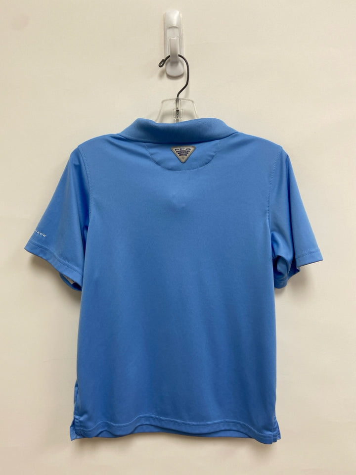 Columbia SIZE 10/12 Powder Blue Polo Boy&