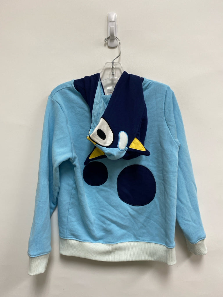 hanna Andersson SIZE 8 Blue Navy Bluey Zip Down Hooded Boy&