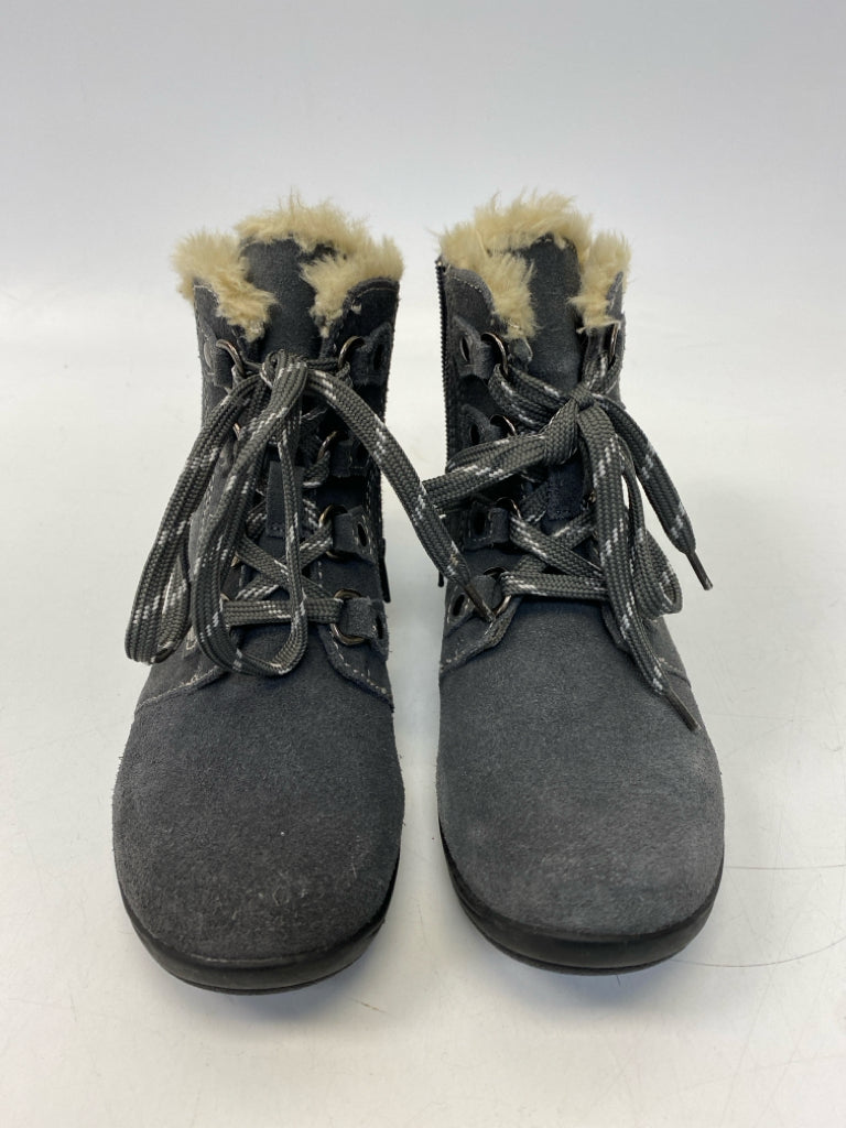 Earth Origins US Shoe Size 7 Gray Lace-up Boots