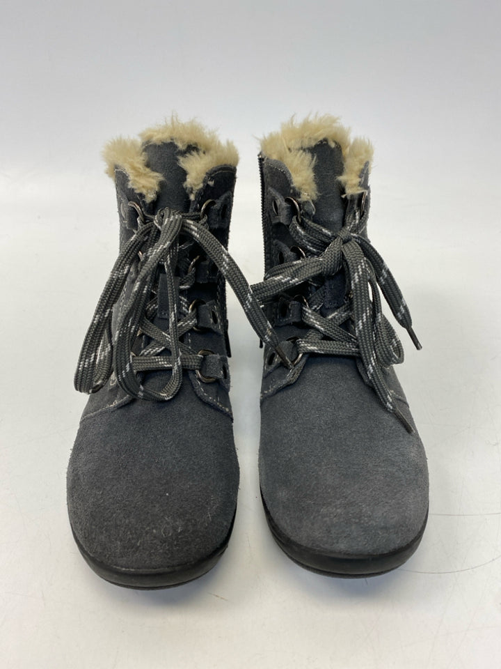 Earth Origins US Shoe Size 7 Gray Lace-up Boots