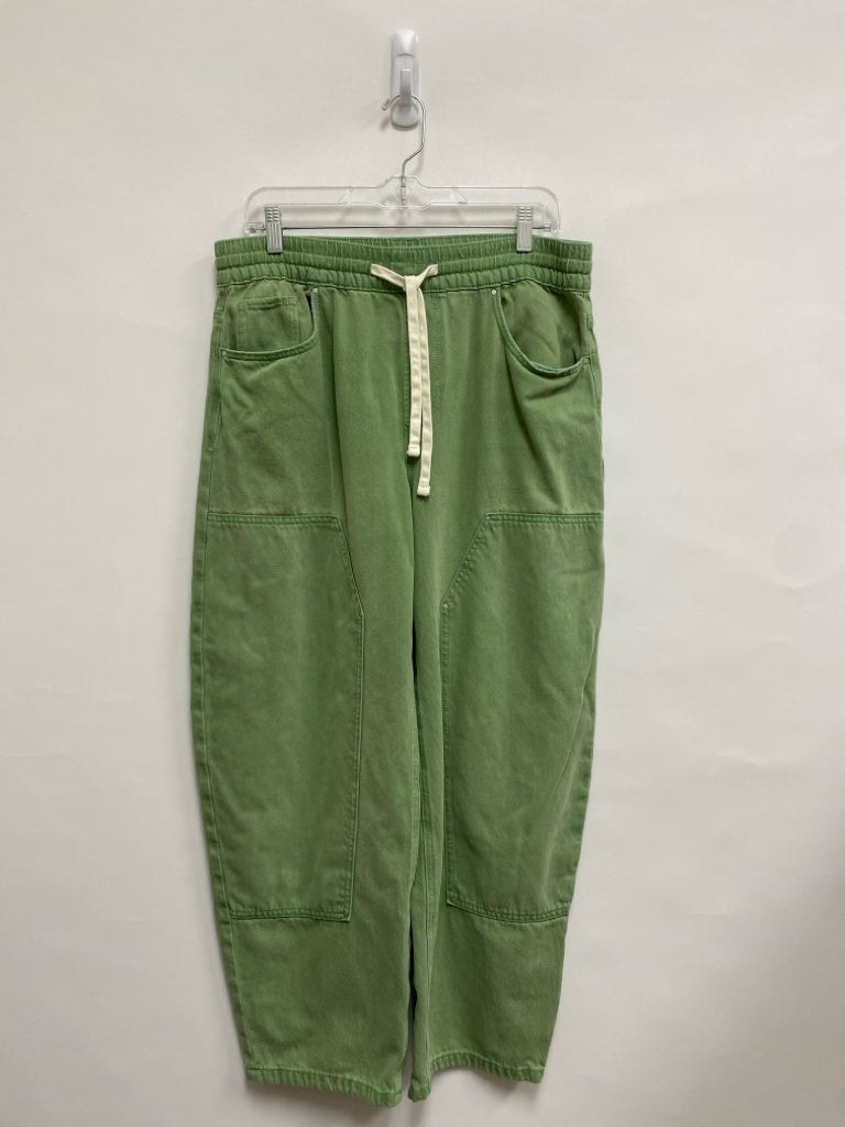 Size 28 Green Denim Pull-on Ladies Pants