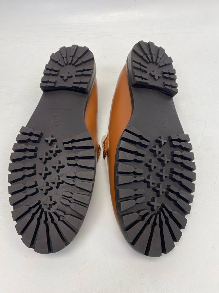 NWOT Ann Taylor US Shoe Size 11 Brown Cream Flats