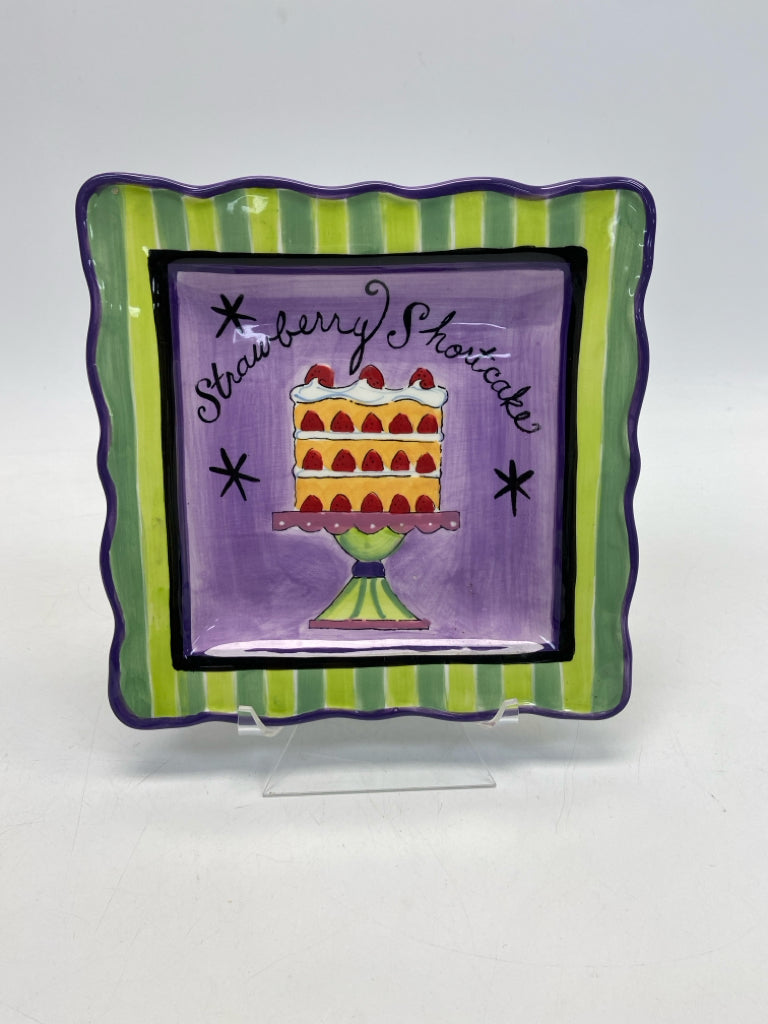Purple Green/Red Serving Piece