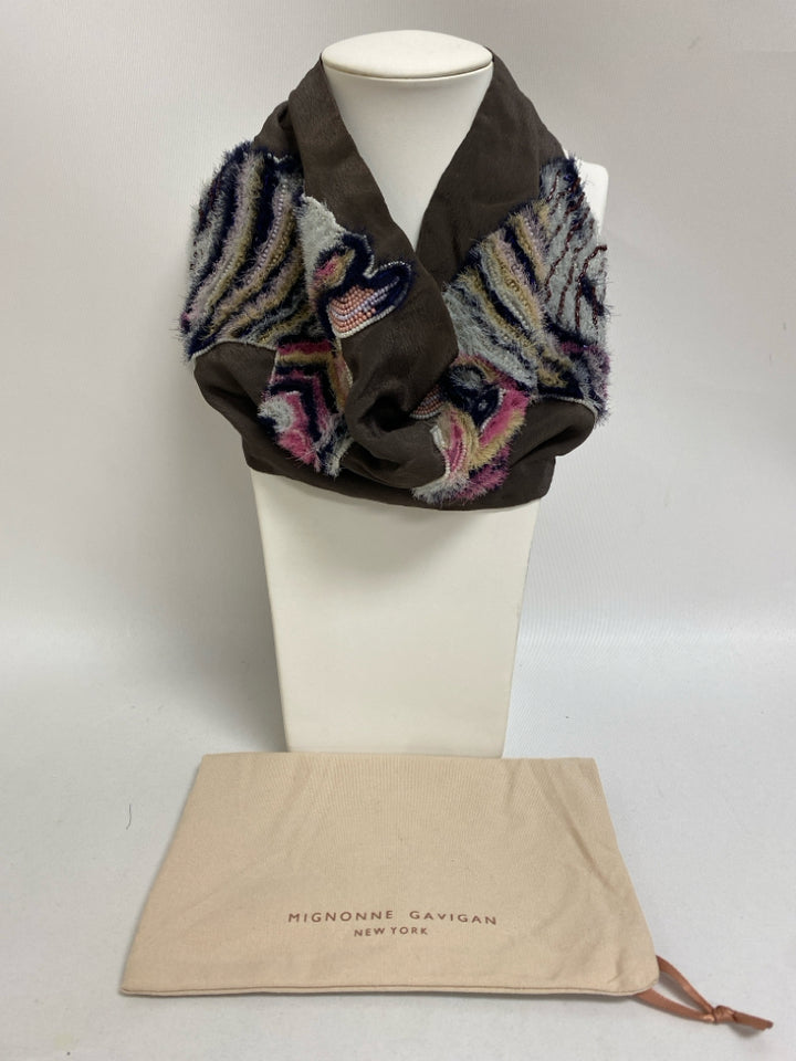 NWT Mignonne Gavigan Brown Multi Color Zebra Necklace