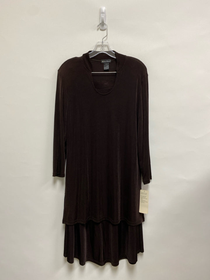 NWT Size L Espresso Long Sleeve Ladies 2pc Skirt