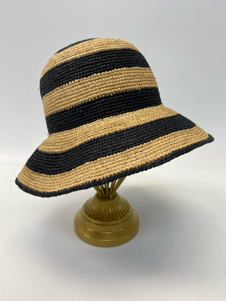 Zara Brown Black Stripe Misc. Hat