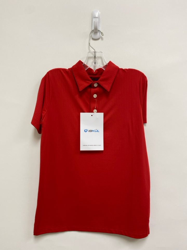 NWT IBKUL SIZE 7/8 Red Polo Boy&