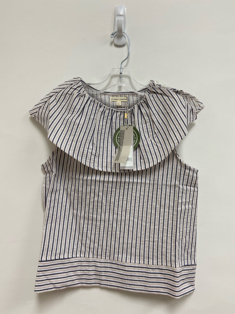 NWT The Sunday Collective SIZE 10/11 White Blue/Red Stripe Sleeveless Girl&