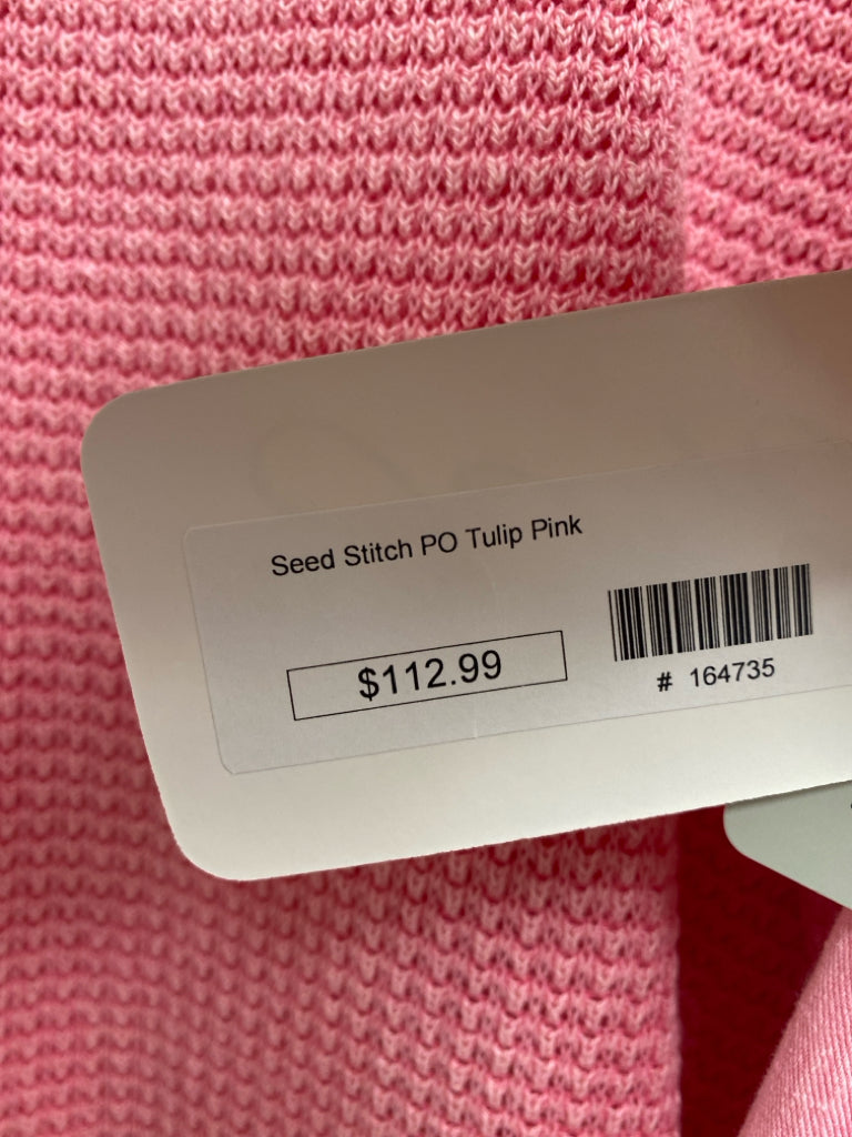 NWT PBJ Blues Size L Pink Waffle Ladies Sweater