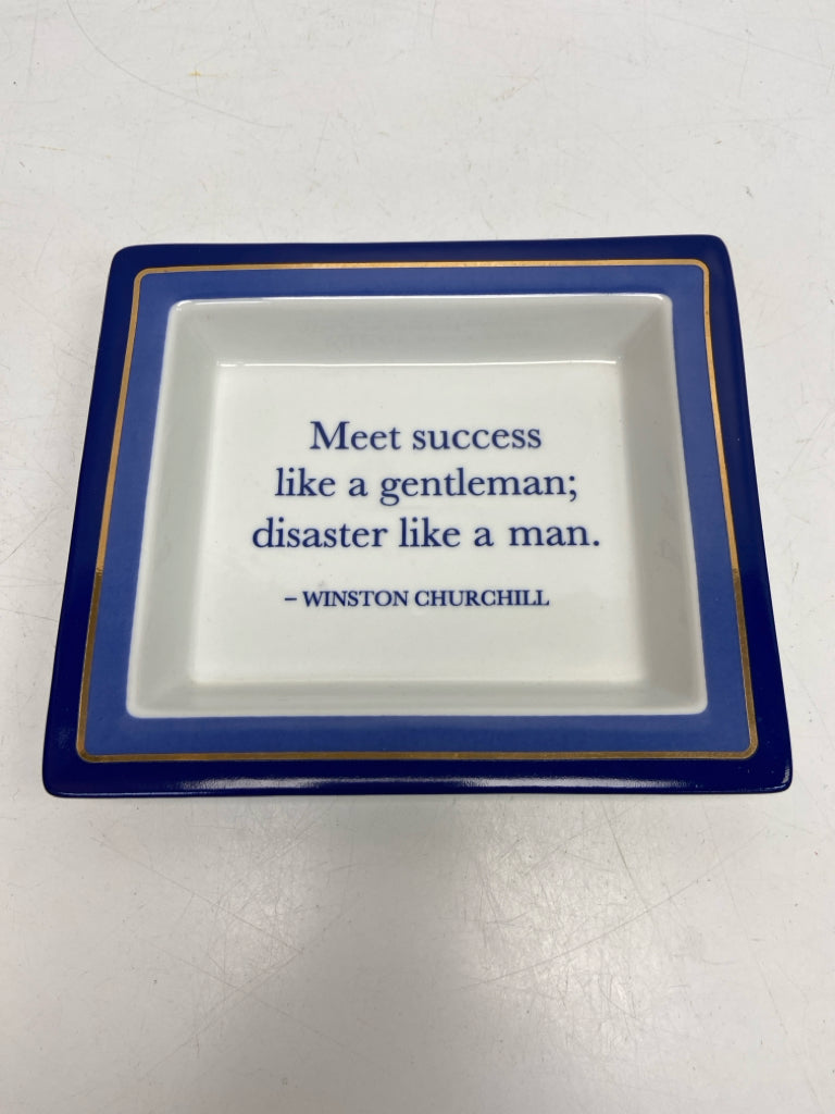 White Blue Words Misc. Home Item