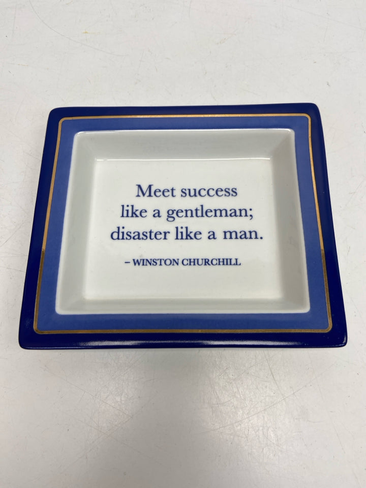 White Blue Words Misc. Home Item