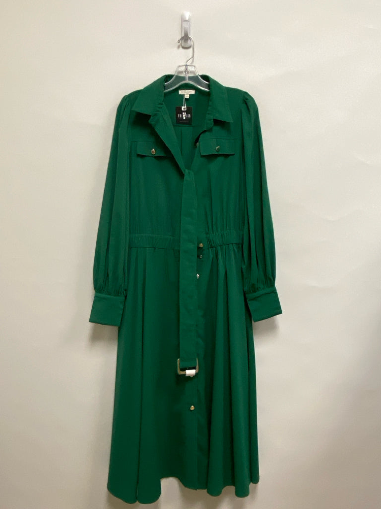 NWT Flying Tomato Size M Green Button Up Ladies Dress