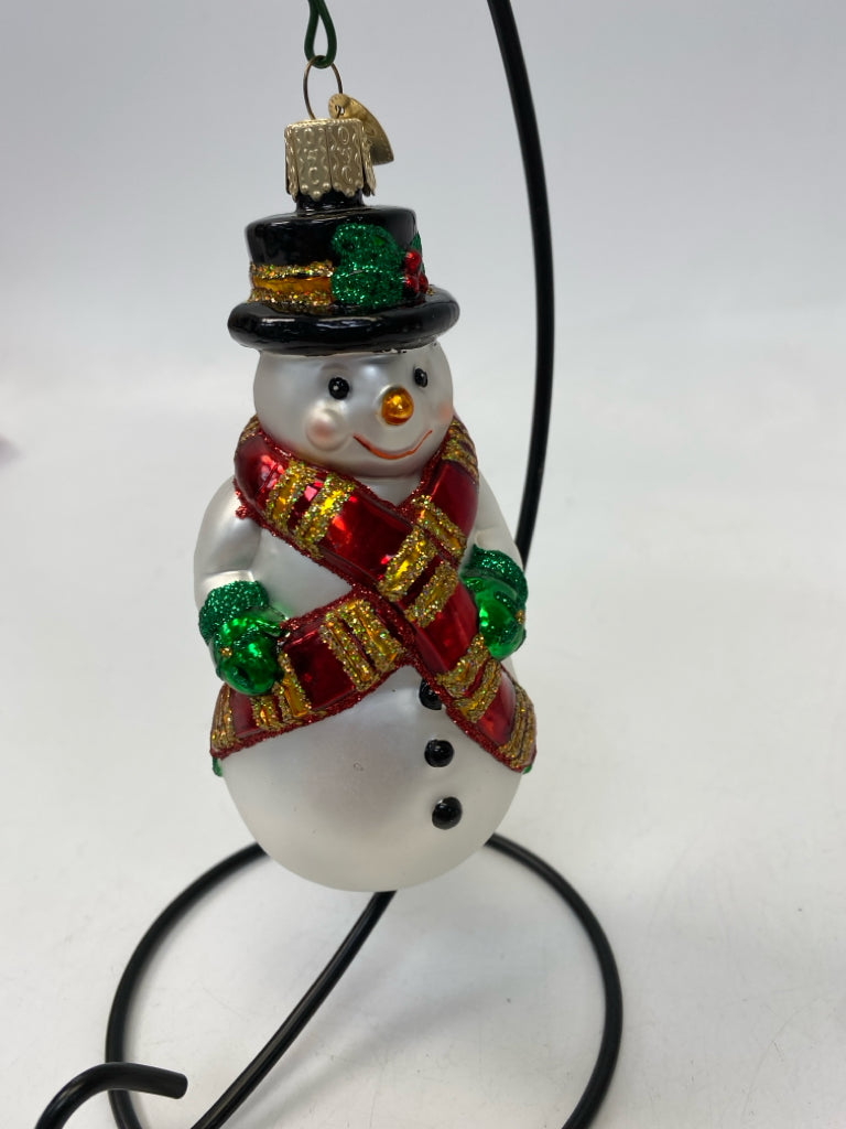 Old World Christmas White Multi Color Ornaments
