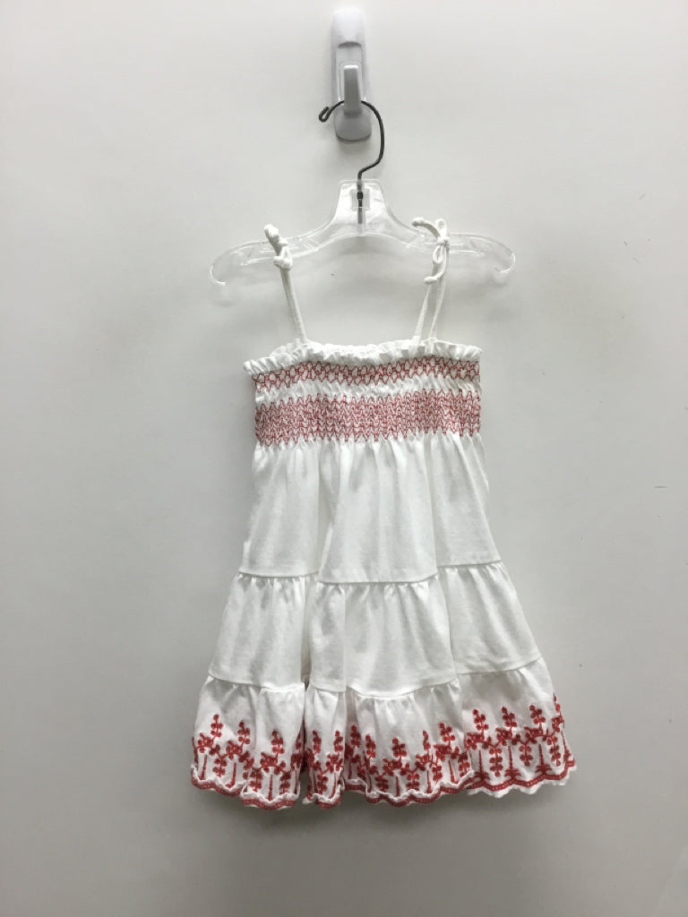 Ralph Lauren SIZE 12M White Red Embroidered Sleeveless Girl&