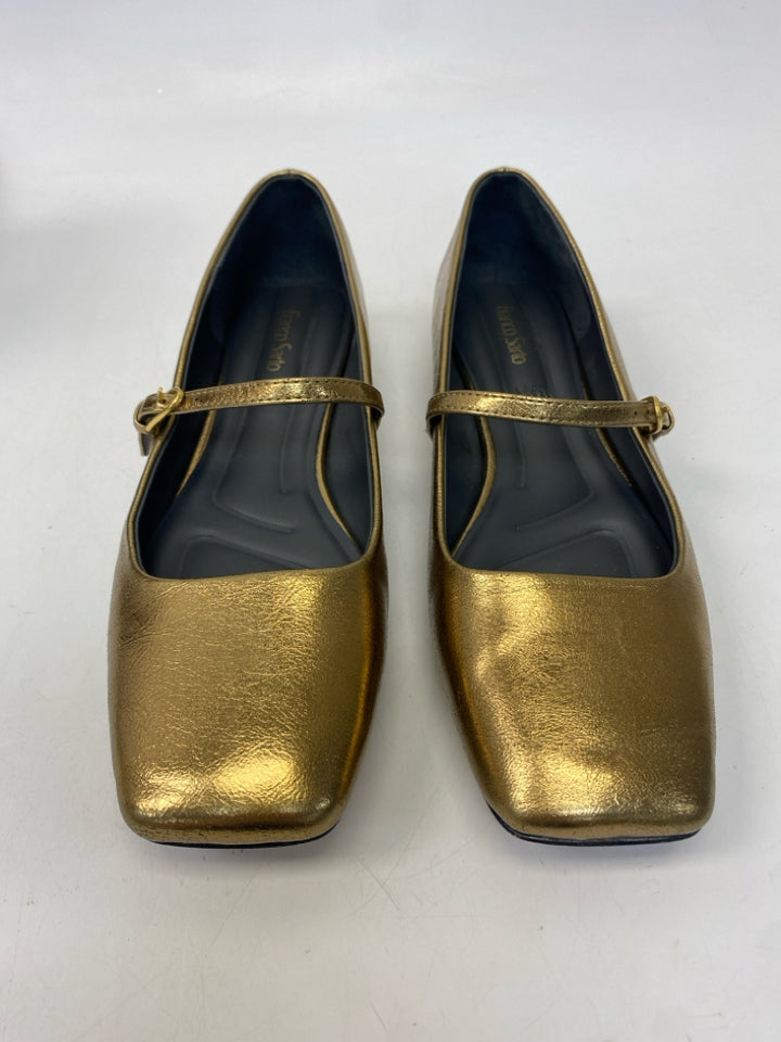 Franco Sarto US Shoe Size 8 Gold Metallic Flats