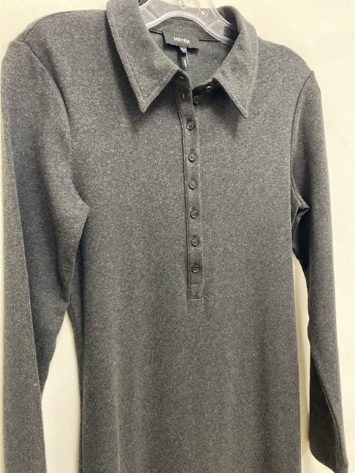 Size 6 Charcoal Ribbed Maxi Ladies Dress