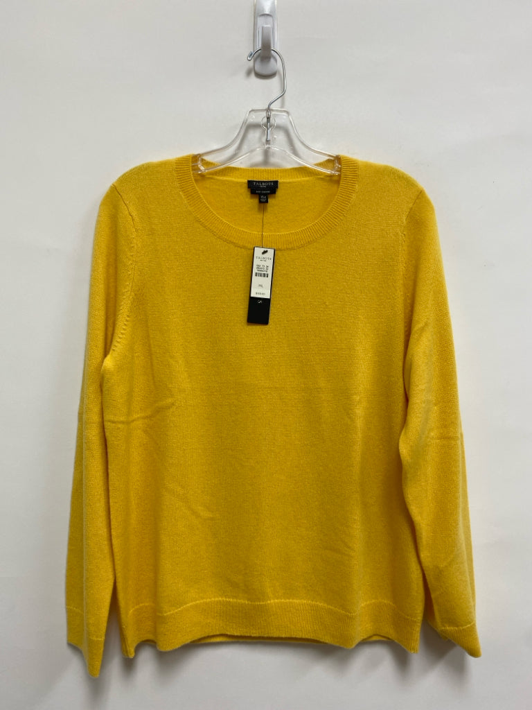 NWT Talbots Size XLP Yellow Petite Sweater