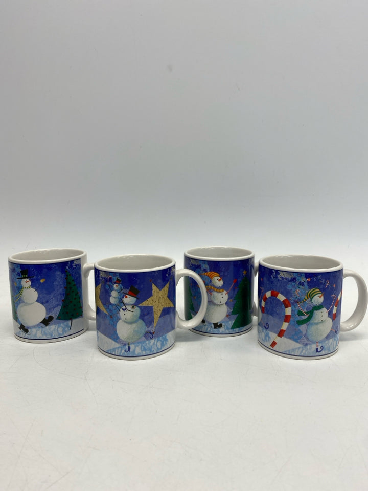Oneida Multi Color Snowman Stoneware Christmas