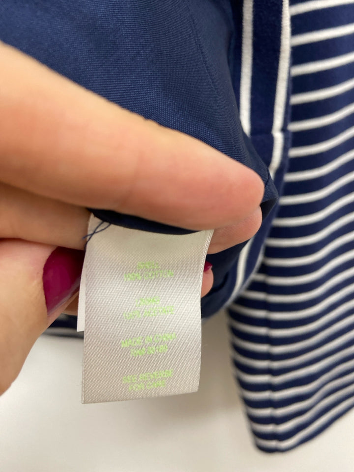NWT LILLY PULITZER Size S Navy White Striped Ladies Jacket