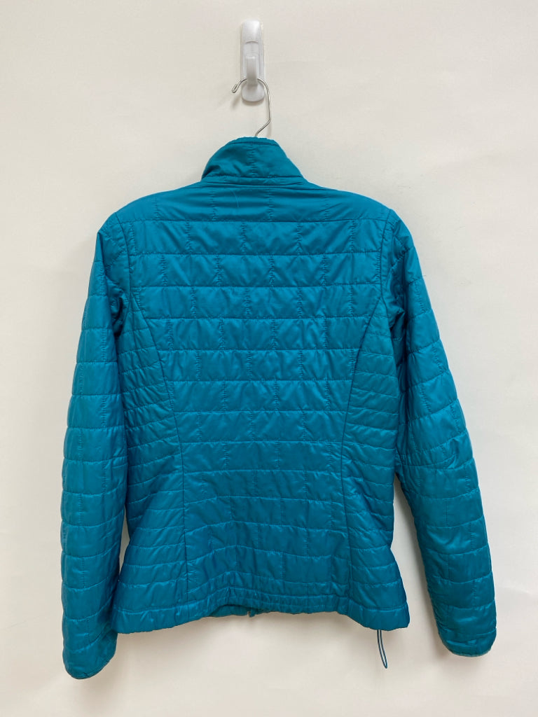 Patagonia Size S Blue Quilted Zip Down Ladies Jacket