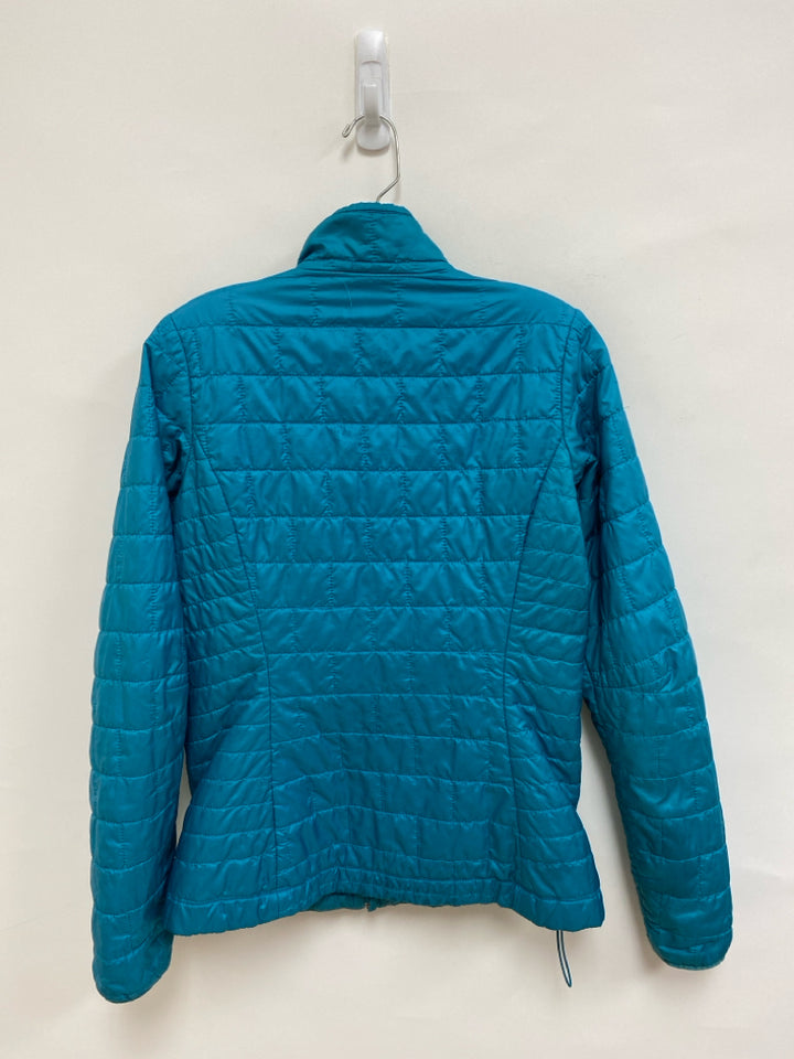 Patagonia Size S Blue Quilted Zip Down Ladies Jacket