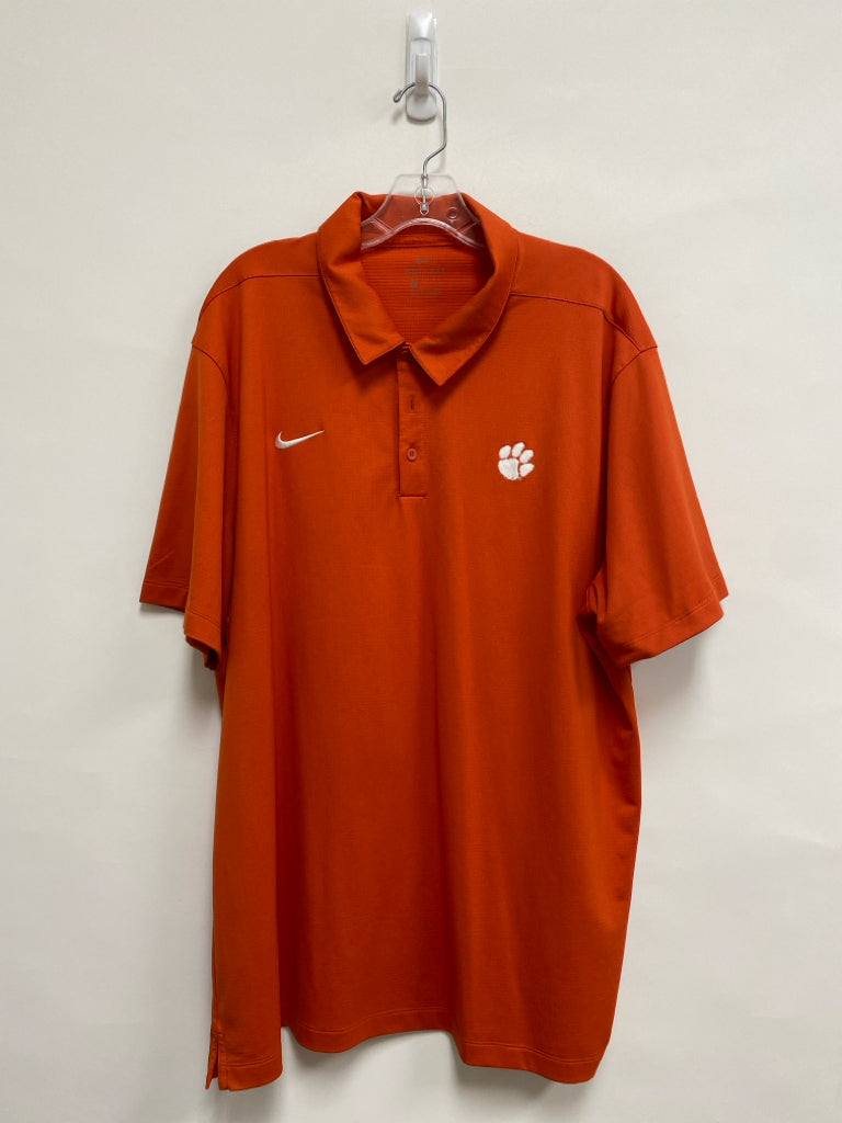 Nike Size XXL Orange Polo Men&