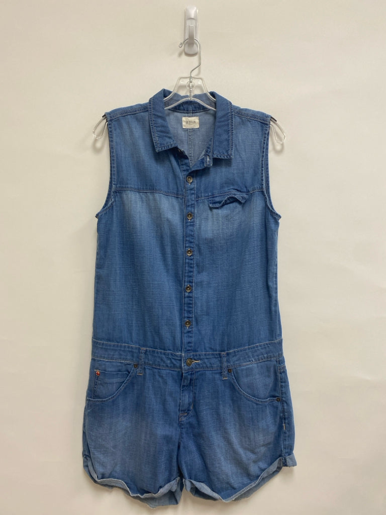 HUDSON Size M Light Blue Sleeveless Chambray Ladies Romper