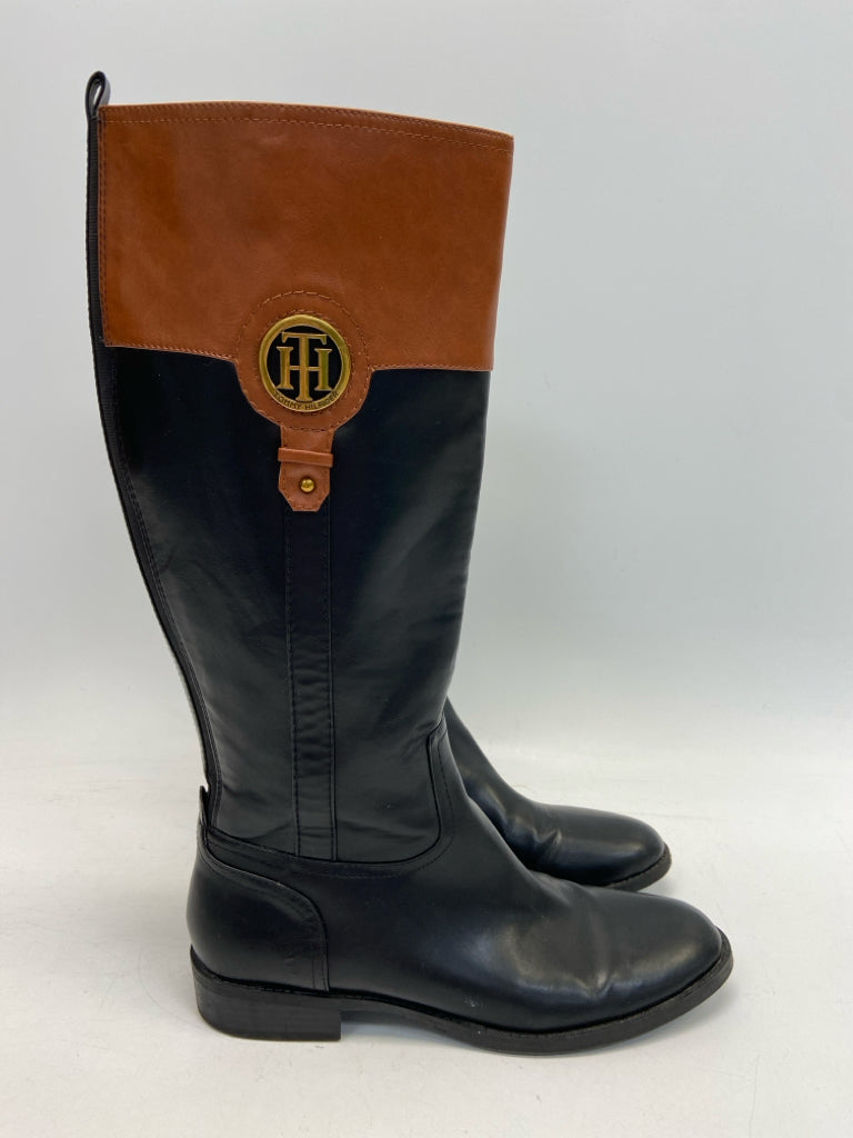 Tommy Hilfiger US Shoe Size 11 Black Brown Boots