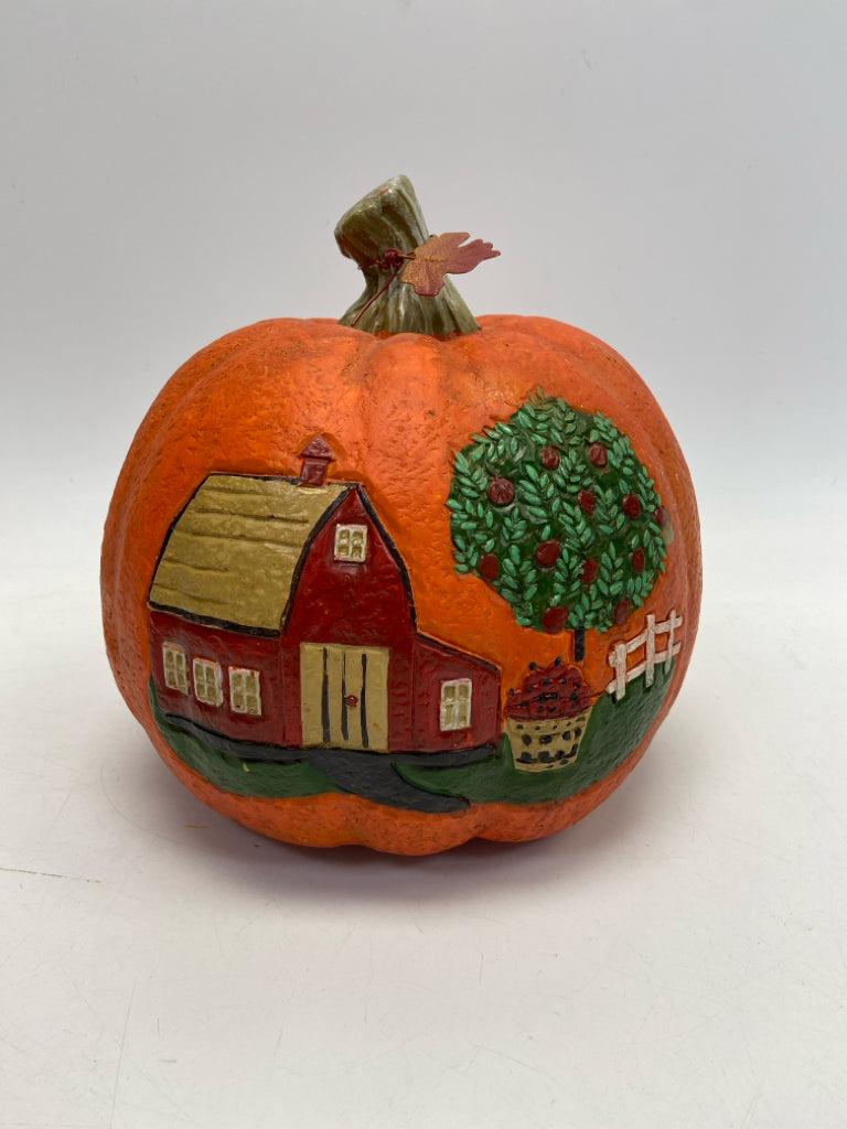 Orange Multi Color Scene Fall