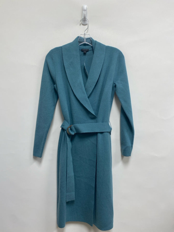 NWT Ann Taylor Size SP Blue Long Sleeve Petite Dress