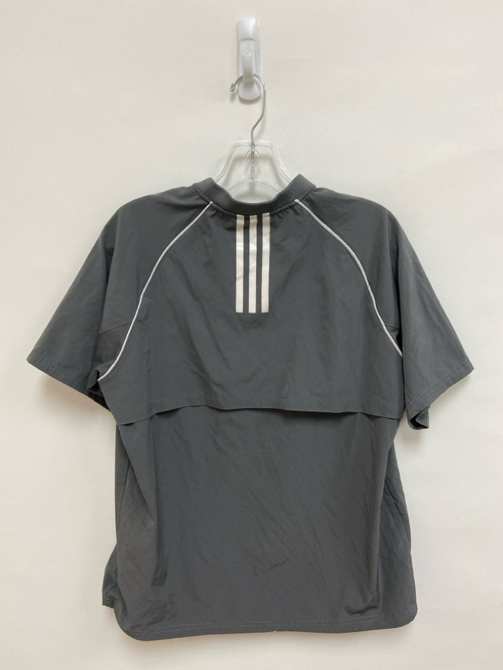 Adidas Size L Gray White Men&