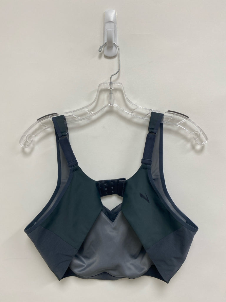 Brooks Size 40 Charcoal Athletic  Bra