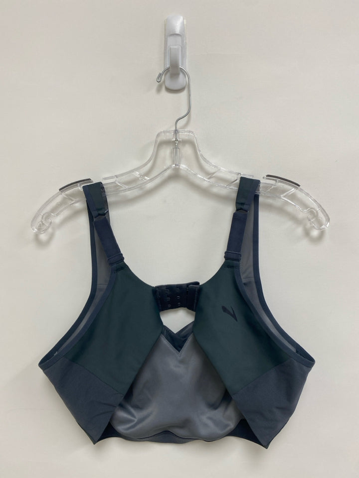 Brooks Size 40 Charcoal Athletic  Bra