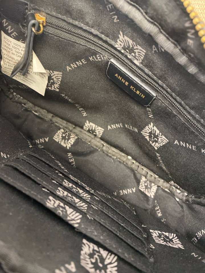 Anne Klein Black Quilted Crossbody