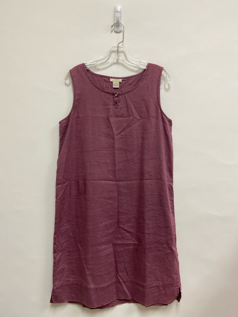 J Jill Size MT Mauve Sleeveless Linen Ladies Dress