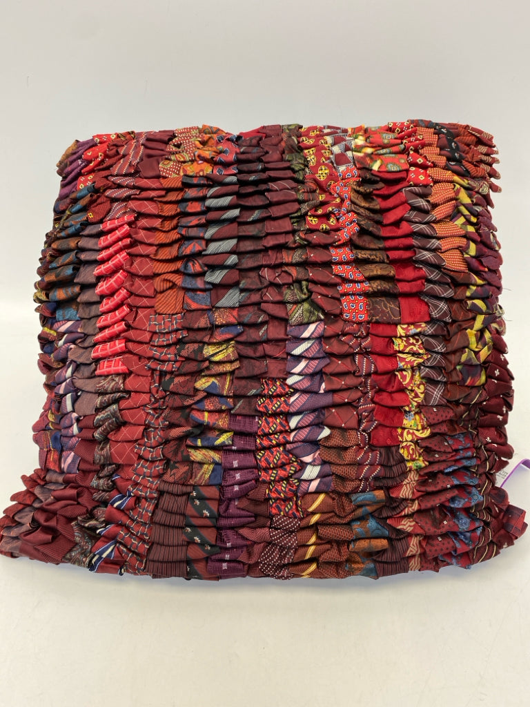 Burgundy Multi Color Pillow