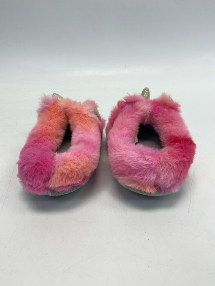 Dearfoams SIZE 9/10 Pink Gold Unicorns Girl&