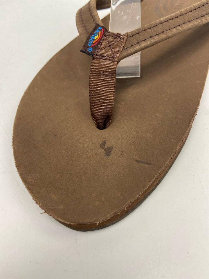 Rainbow  Size 8.5 Brown Sandals