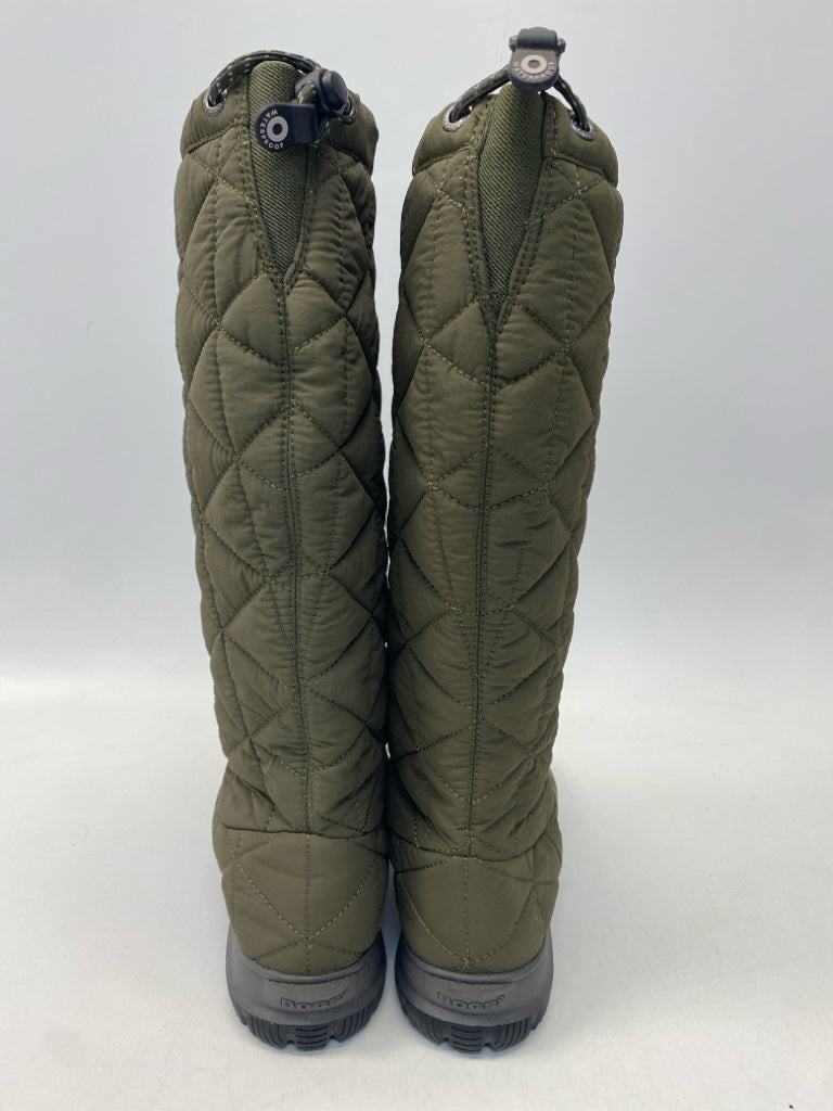 Bogs US Shoe Size 8 Green Quilted Boots
