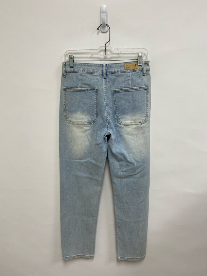 Molly Bracken Size 29 Pale Blue Denim Distressed Ladies Jeans